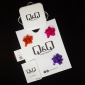 Q&Q QC207J001Y Lacivert Gümüş Çelik Kordonlu Sevgili Çift Kol Saatleri - 4