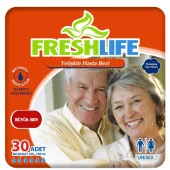 Freshlife 30 Adet Large Belbantlı Islaklık Göstergeli Hasta Bezi - 1