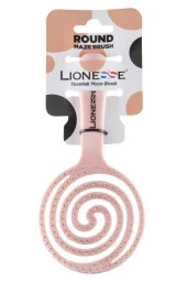 LİONESSE Oval Üç Boyutlu Pembe Saç Fırçası - 1