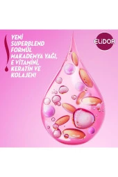 ELİDOR Superblend Serum Saç Bakım Kremi Güçlü Ve Parlak E Vitamini Makademya Yağı & Keratin 350 Ml - 4