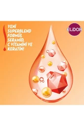Elidor Superblend Serum Saç Bakım Kremi Anında Onarıcı Bakım C Vitamini Keratin & Seramid 350 Ml - 4