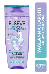 ELSEVE Hydra [hyaluronic] Pure Salisilik Asit Içeren Yağlanma Karşıtı Arındırıcı Şampuan 300ml - 1