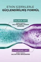 ELSEVE Hydra [hyaluronic] Pure Salisilik Asit Içeren Yağlanma Karşıtı Arındırıcı Şampuan 300ml - 3