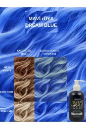 ACACİA Jean's Color Amonyaksız Renkli Saç Boyası Mavi Rüya 250 ml . Dream Blue Hair Dye 8680114782850 - 1