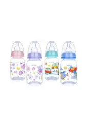BEBEDOR 23302 Desenli Pp Biberon Slikon Emzik 125 ml Orta Akış - 1