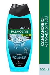 PALMOLİVE Men Sport 3'ü 1 Arada Yüz,Vücut ve Saç için Canlandırıcı Duş Jeli ve Şampuan 500 ml - 1