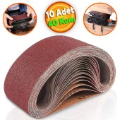 Sonsuz Bant 40 Kum Tank Palet Zımpara Kağıdı 75 x 533 mm (10 ADET) - 1
