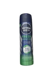 Nıvea Men Fresh Sensation Sprey Deodorant 150 Ml,72 Saat Anti-Perspirant Koruma,Uzun Süren Ferahlık - 1