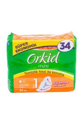 ORKİD Maxi Hijyenik Ped Normal Süper Ekonomik Paket 34 Ped - 2