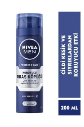 NIVEA Protect & Care Koruyucu Tıraş Köpüğü 200 ml - 1