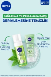 NIVEA Temizleyici Yüz Yıkama Köpüğü 150ml, Detox Etkili, Yağlı Ciltler, Gözenek Arındırıcı, Yeşil Çay - 4