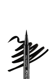 FLORMAR Yarı Mat Bitişli Eyeliner (SİYAH) - Eyeliner Pen - 001 Black - 8690604109609 - 3