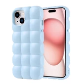 iPhone 15 Kılıf Parlak Esnek Silikon Dom Dom Kılıf thumbnail 1