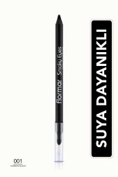 FLORMAR Buğulu Makyaj Göz Kalemi Karbon Siyah-smoky Eyes Waterproof Eyeliner-001 Carbon Black-8690604138128 - 1