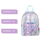 Muggle 2 Bölmeli Sweet Cats Anaokulu Sırt Çantası MU-9064 - 2