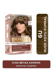 L'OREAL PARİS Excellence Creme Nude Renkler Saç Boyası – 6u Nude Koyu Kumral thumbnail 1