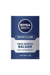 NIVEA MEN Erkek Tıraş Sonrası Balsam 100ml Protect&Care, Onarıcı, Yenileyici, Tahriş Önleyici, E Vitamini - 2