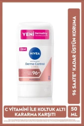 Nıvea Kadın Stick Deodorant Derma Control Clinical 50Ml, C Vitamini Ile Koltuk Altı Kararma Karşıtı - 1