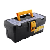 Bölmeli Taşınabilir Kulplu Takım Çantası Alet Çanta 32 cm Plastik Açma Kapatmalı 13'' İnç Organizer - 4