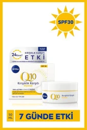 NIVEA Q10 Power Kırışıklık Karşıtı Gündüz Yüz Bakım Kremi 50ml, Spf15, Sıkılaştırıcı, Q10 Ve Keratin Bakım - 1