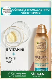 GARNİER Ambre Solaire Natural Bronzer Güneşsiz Bronzlaştırıcı Sprey 150ml thumbnail 3
