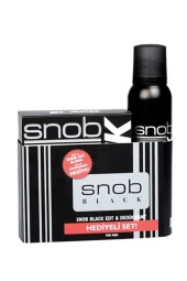 SNOB Black Edt 100 ml Deo Sprey 150 ml Erkek Parfüm Seti - 1