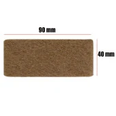 Zemin Koruyucu Masa Sandalye Parke Keçe Yapışkanlı Dikdörtgen 40x90 mm (5'Li PAKET) - 2