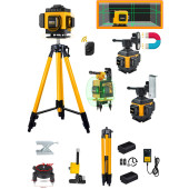 Eisenn Alman 12 Köşe Artı Lazer Terazi + Tripod Hediyeli Mıknatıslı Kumandalı 2 Akülü 40 Mt Menzil 360 Derece Yeşil Çizgi - 1