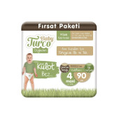 Baby Turco Doğadan Külot Bez 4 Numara Maxi 90 Adet - 1