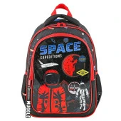 Muggle 2 Bölmeli Space Expeditions Okul Sırt Çantası MU-9132 thumbnail 1