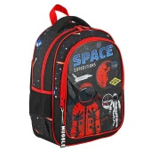 Muggle 2 Bölmeli Space Expeditions Okul Sırt Çantası MU-9132 thumbnail 3