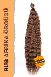 Rus Afro Dalgası Saç - Koyu Karamel - 1