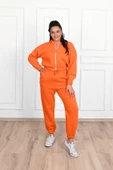 Kadın Büyük Beden Fermuarlı Eşofman Takımı 8031-24 - 7