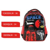 Muggle Tek Bölmeli Space Expeditions Anaokulu Sırt Çantası MU-9133 thumbnail 2
