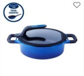 BERGHOFF GEM STAY COOL PİLAV TENCERESİ MAVİ 24 CM TAVA HEDİYELİ - 1