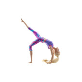 Barbie Sonsuz Hareket Bebeği Sarışın Desenli Taytlı GXF04 - 3