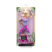 Barbie Sonsuz Hareket Bebeği Sarışın Desenli Taytlı GXF04 - 4