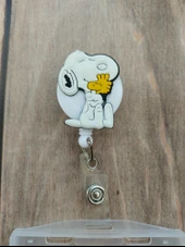 Snoopy Silikon Yoyo Yaka Kartlığı Yatay Dikey Kart Koruyucu - 2