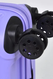 Elatae Ehs Orta Boy Polipropilen Kırılmaz Valiz Lila 010663 thumbnail 6