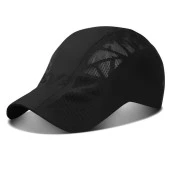 Valkyrie Unisex Yazlık Kasket Şapka Hava Alan Ayarlanabilir Terletmez Kadın Erkek Siyah - 1