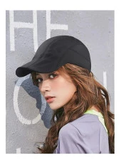Valkyrie Unisex Yazlık Kasket Şapka Hava Alan Ayarlanabilir Terletmez Kadın Erkek Siyah - 4