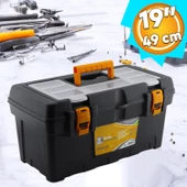 Alet Çanta Kulplu Taşınabilir Bölmeli Takım Çantası 49 cm Plastik Açma Kapatmalı 19'' İnç Organizer thumbnail 1