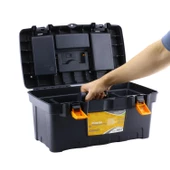 Alet Çanta Kulplu Taşınabilir Bölmeli Takım Çantası 49 cm Plastik Açma Kapatmalı 19'' İnç Organizer thumbnail 5