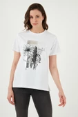FASHION FRIENDS KADIN BASKILI T-SHİRT 24Y0714K1 - 3