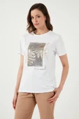 FASHION FRIENDS KADIN BASKILI T-SHİRT 24Y0723K1 - 10