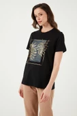 FASHION FRIENDS KADIN BASKILI T-SHİRT 24Y0723K1 - 8