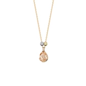Tektaş Altın Kolye 14K Rose  Dorikalı - 1