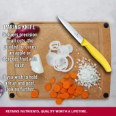 6.7706.L118 Swissclassic 10 cm. Düz Kenarlı Soyma Bıçağı Sarı - 4