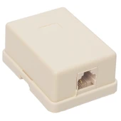 Powermaster Telefon Kutusu Tekli 6p 2c Telefon Kablosu Soketi Kutusu - 1