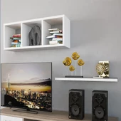 MODİLAYN ARDİN DUVAR RAFI KİTAPLIK - 4